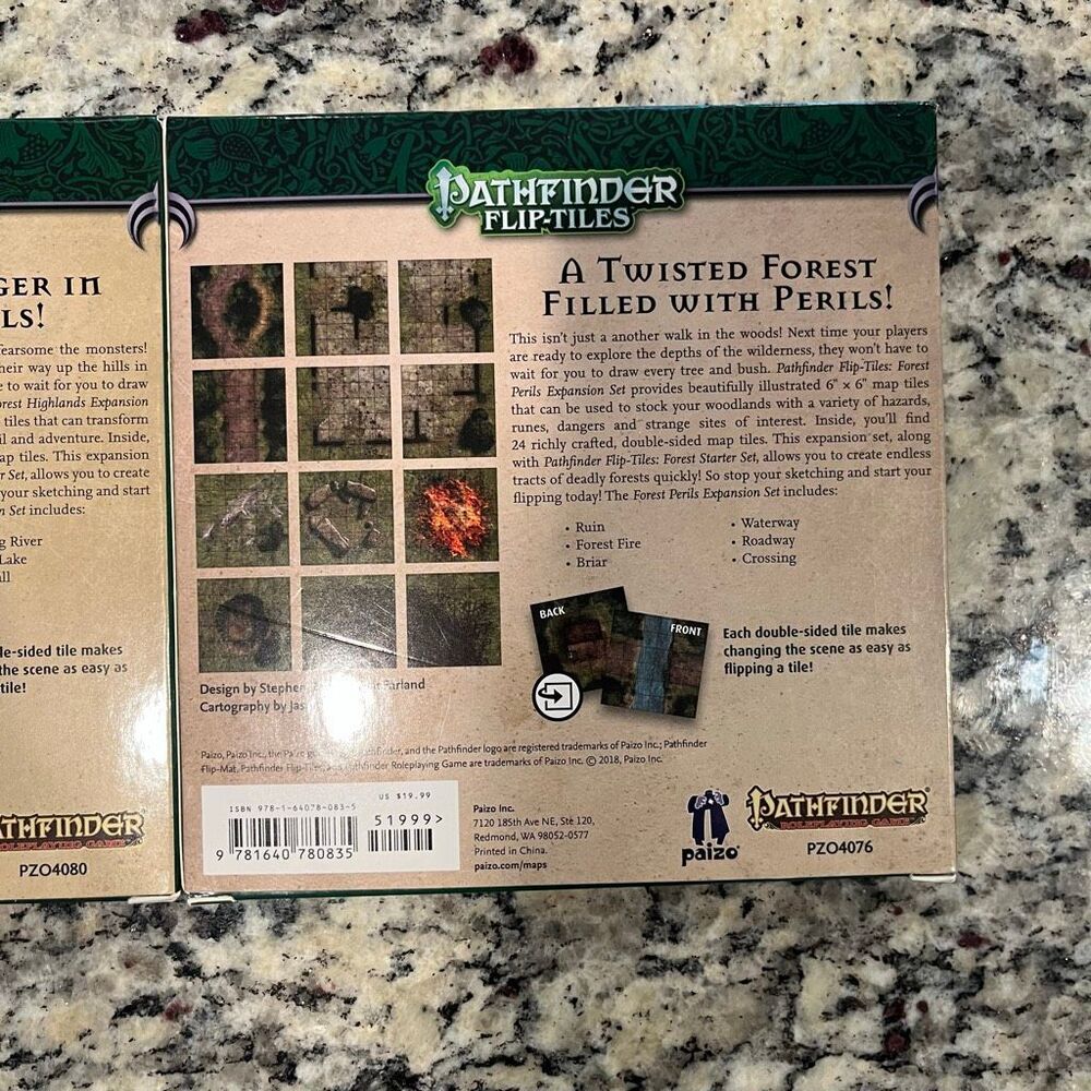 Pathfinder Flip-Tiles Forest Highlands and Forest Perils Map Lot TTRPG D&D - Picture 7 of 7